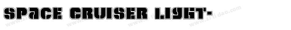 Space Cruiser Light字体转换